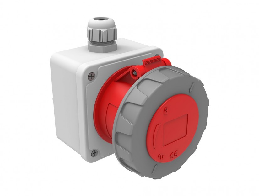 Ổ cắm nổi IP67 BEMIS, 4x32A (3P+E), 380V 50/60 Hz, 6h