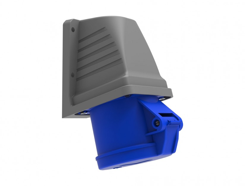 Ổ cắm nổi bẻ góc 90° IP44 BEMIS, 3x32A (2P+E), 220V 50/60 Hz, 6h