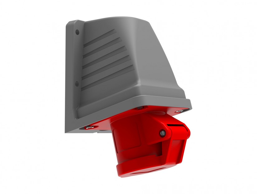 Ổ cắm nổi bẻ góc 90° IP44 BEMIS, 4x16A (3P+E), 380V 50/60 Hz, 6h