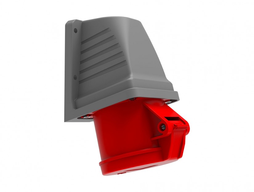 Ổ cắm nổi bẻ góc 90° IP44 BEMIS, 4x32A (3P+E), 380V 50/60 Hz, 6h