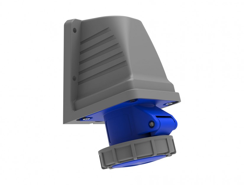 Ổ cắm nổi bẻ góc 90° IP67 BEMIS, 3x16A (2P+E), 220V 50/60 Hz, 6h
