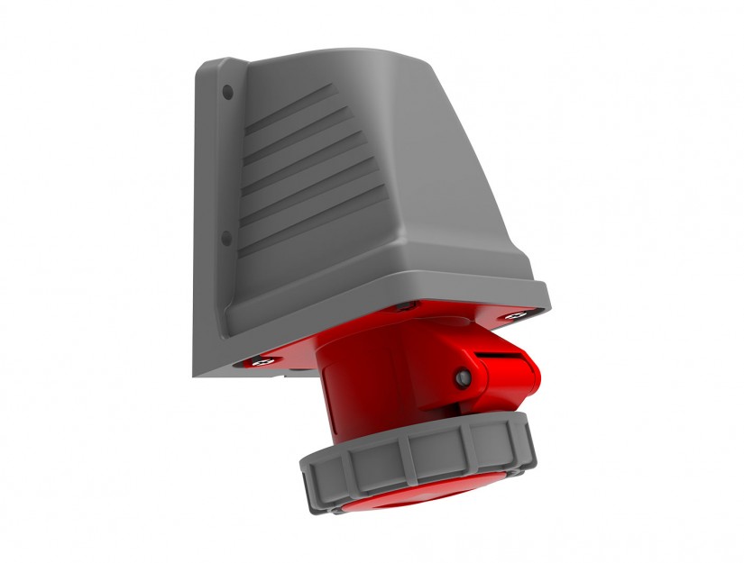 Ổ cắm nổi bẻ góc 90° IP67 BEMIS, 43x16A (3P+E), 380V 50/60 Hz, 6h