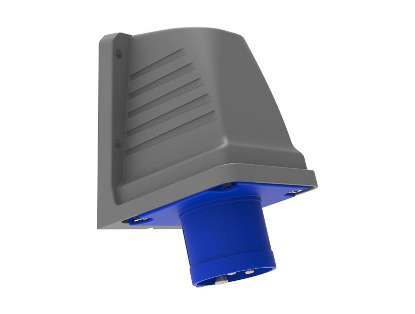 Phích cắm nổi bẻ góc 90° IP44 BEMIS, 3x16A (2P+E), 220V 50/60 Hz, 6h