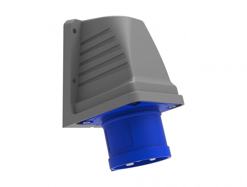 Phích cắm nổi bẻ góc 90° IP44 BEMIS, 3x32A (2P+E), 220V 50/60 Hz, 6h