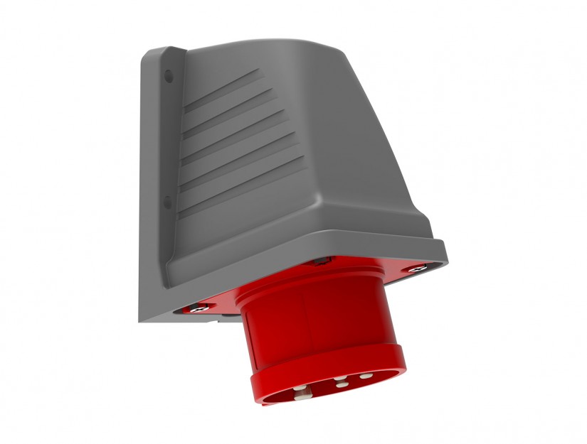 Phích cắm nổi bẻ góc 90° IP44 BEMIS, 5x16A (3P+N+E), 380V 50/60 Hz, 6h
