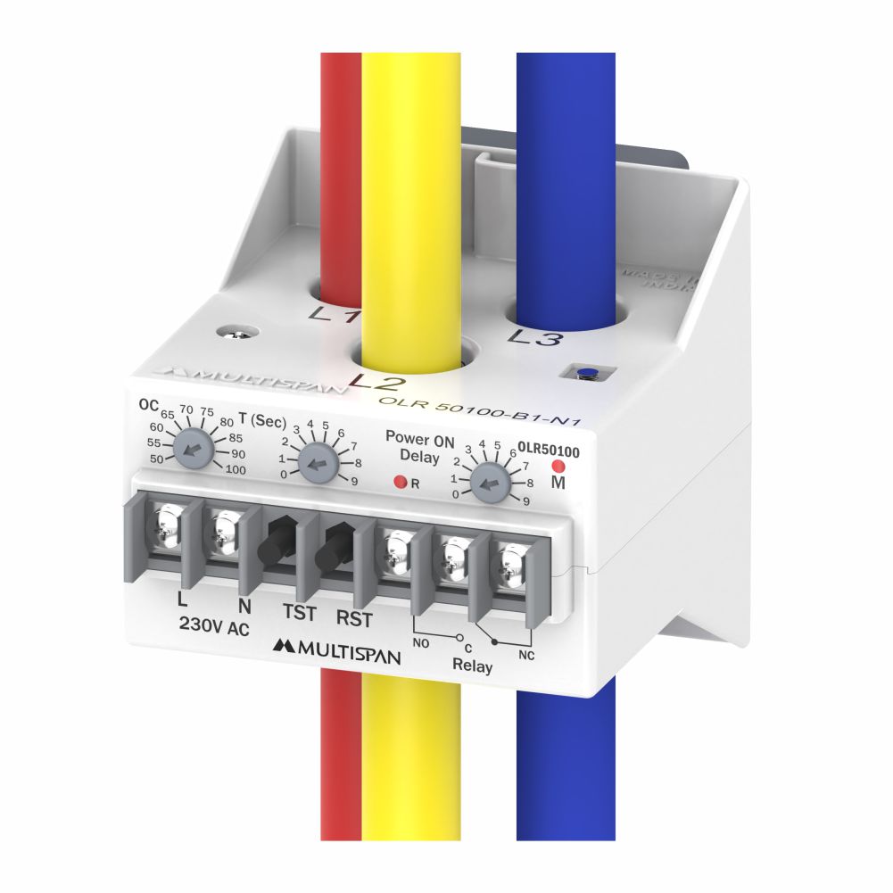 Rơ le bảo vệ quá tải 3 pha tích hợp CT OLR-1030, Over load Relay 10 - 30 A Multispan