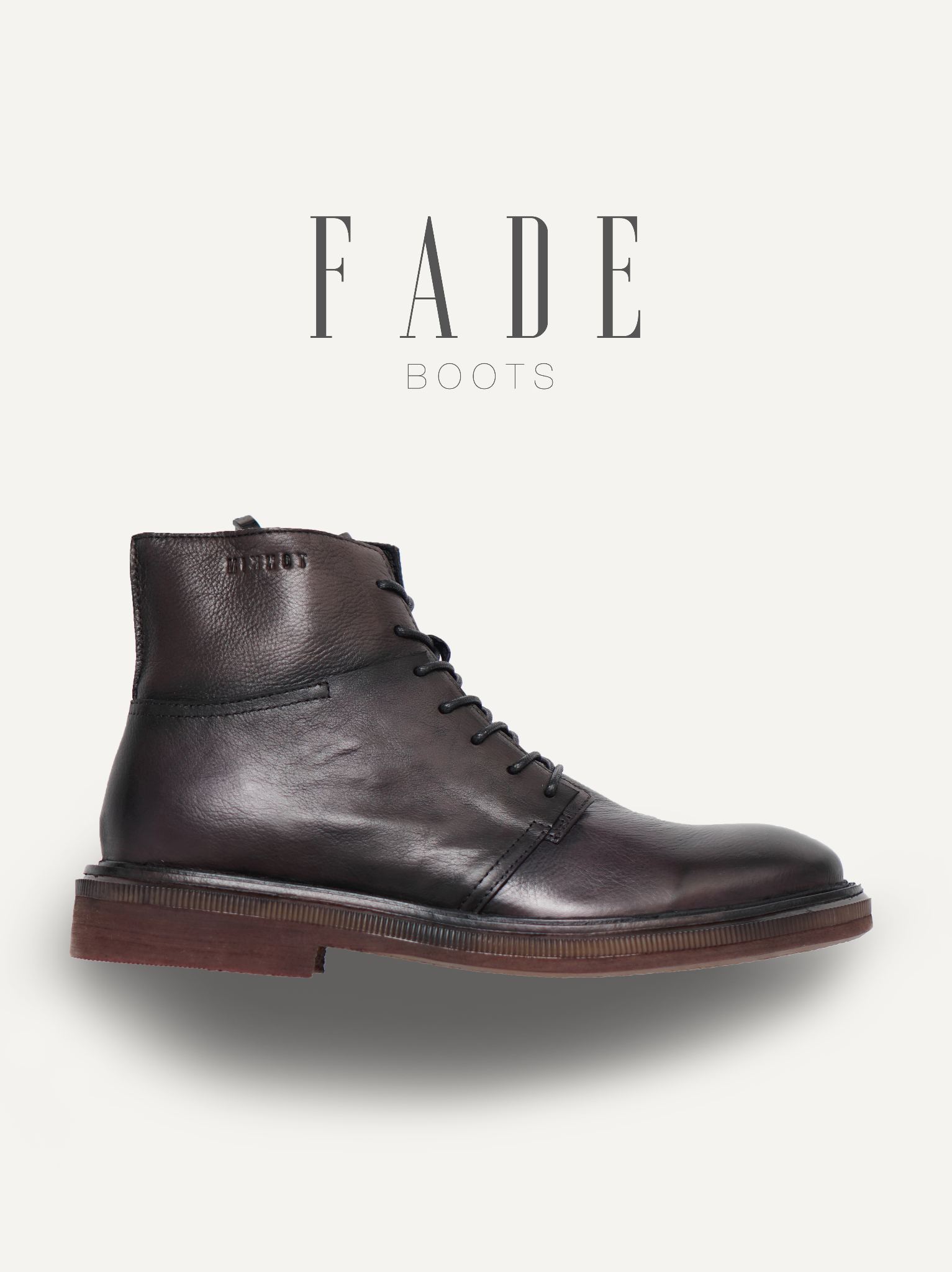 Giày Boot Fade Black