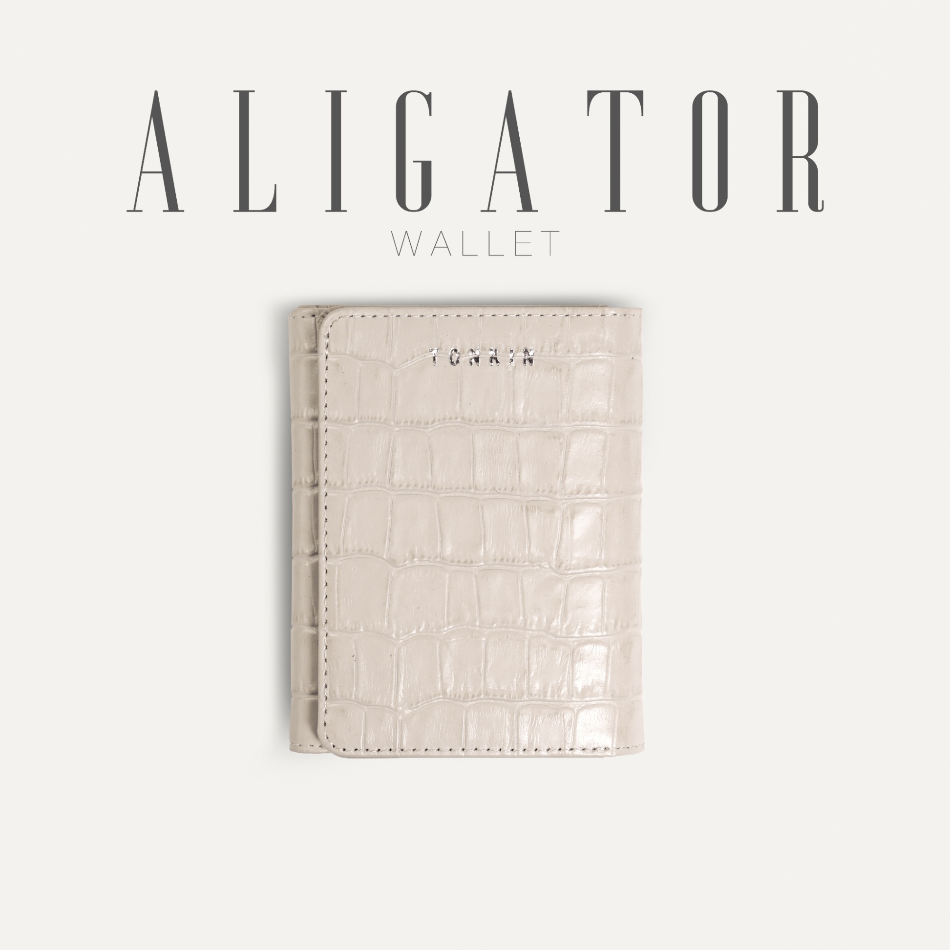 Ví Nam Alligator beige