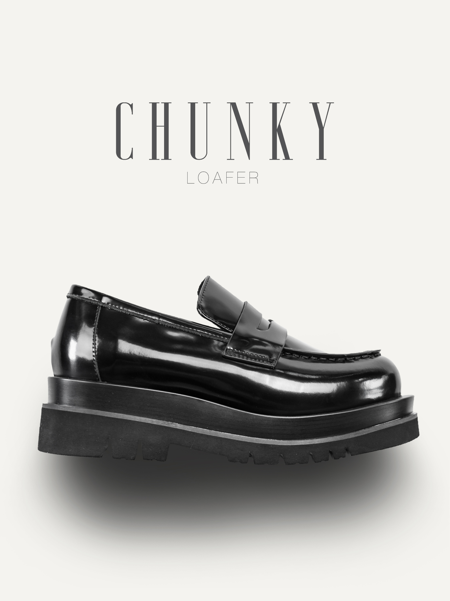 Giày nam Loafer Chunky