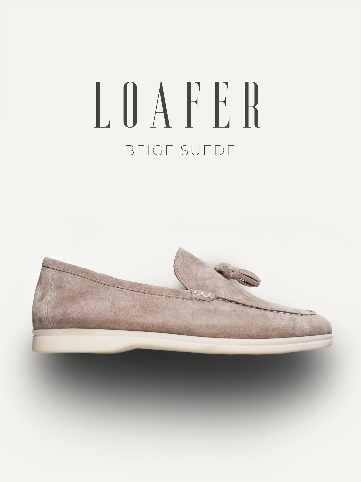 Giày nam Loafer Solei Beige