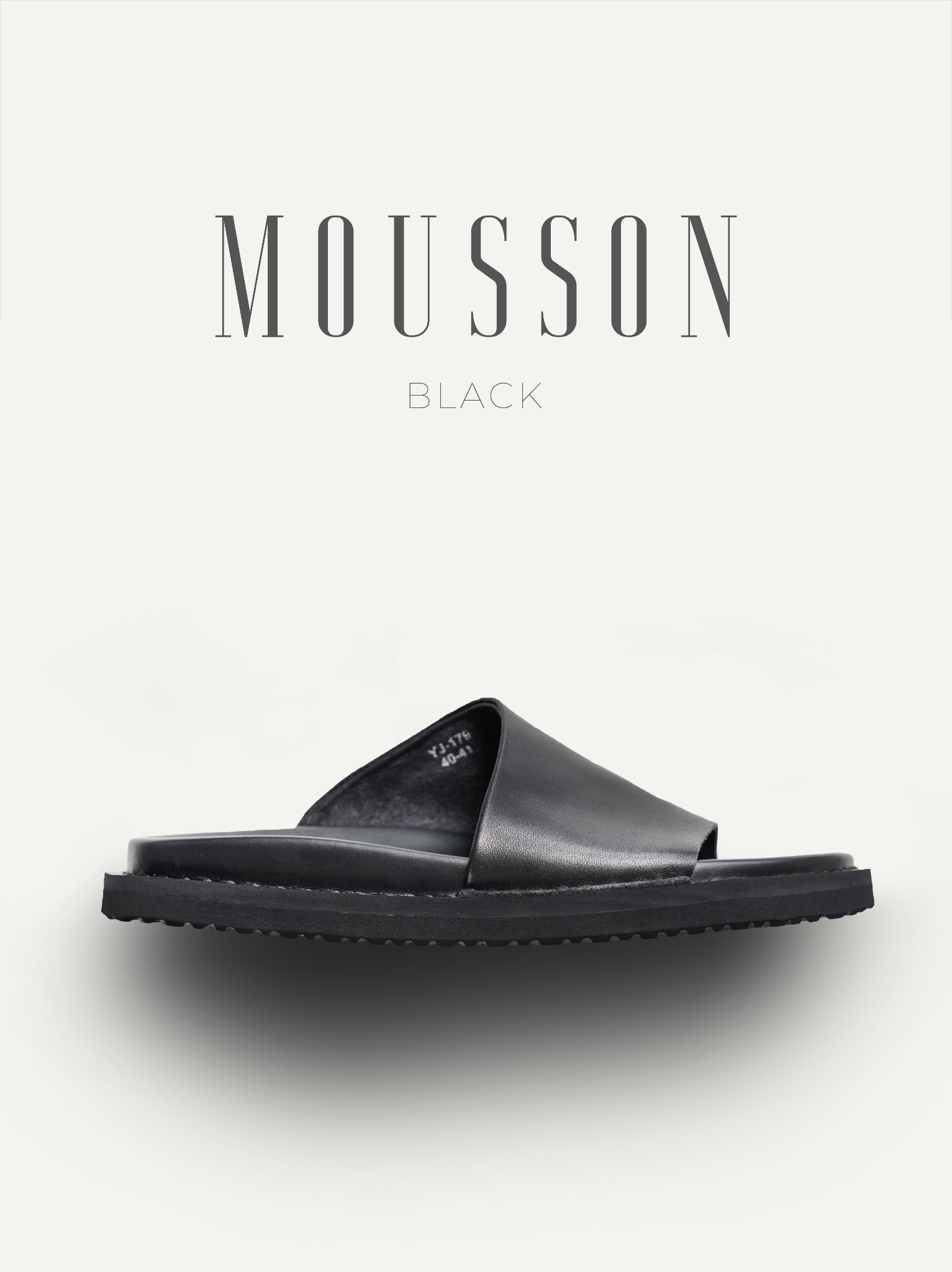 Dép nam Mousson Black
