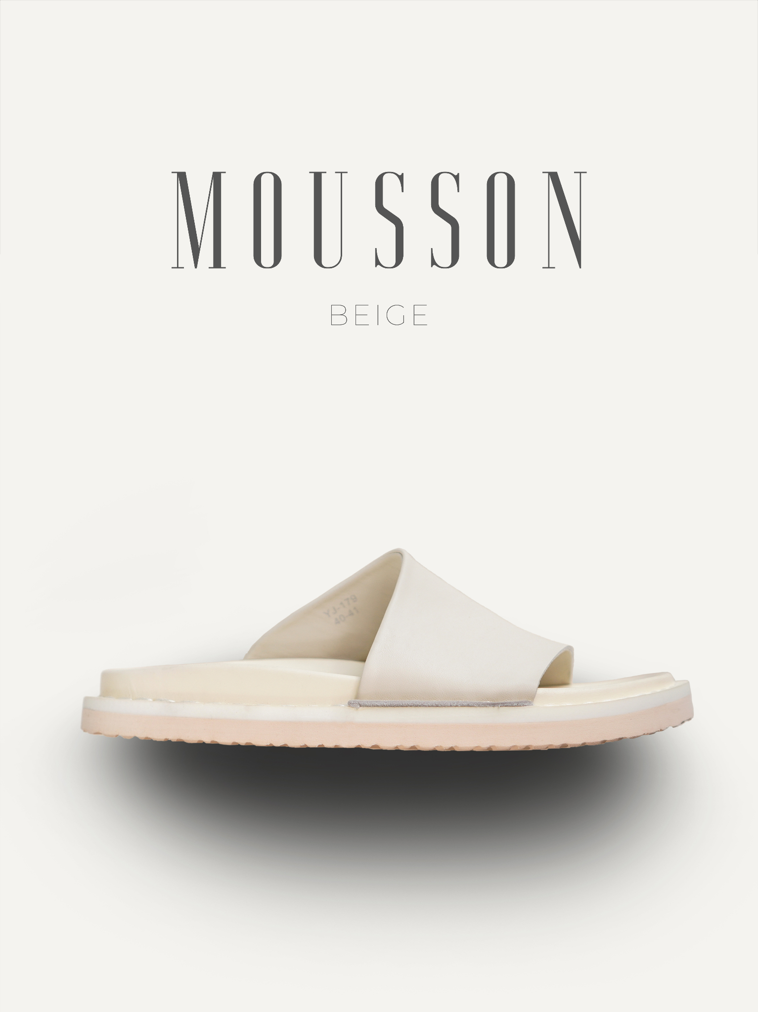 Dép nam Mousson Beige