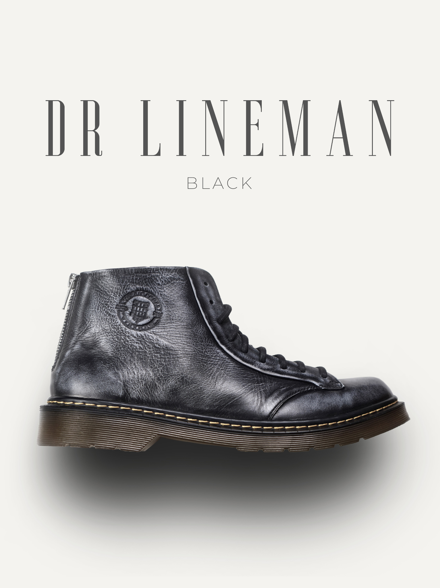 Giày nam Lineman Dr Black