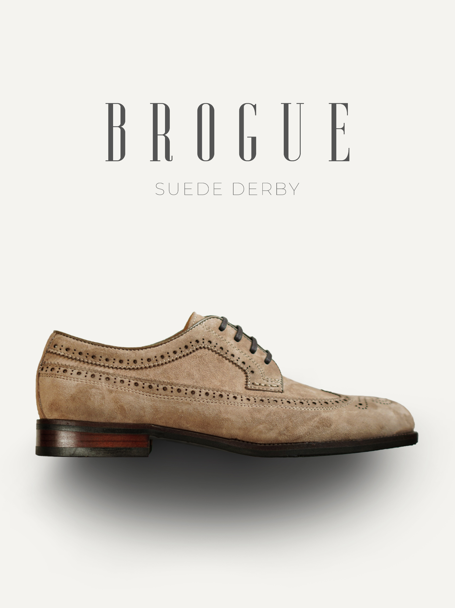 Giày nam Suede Brogue