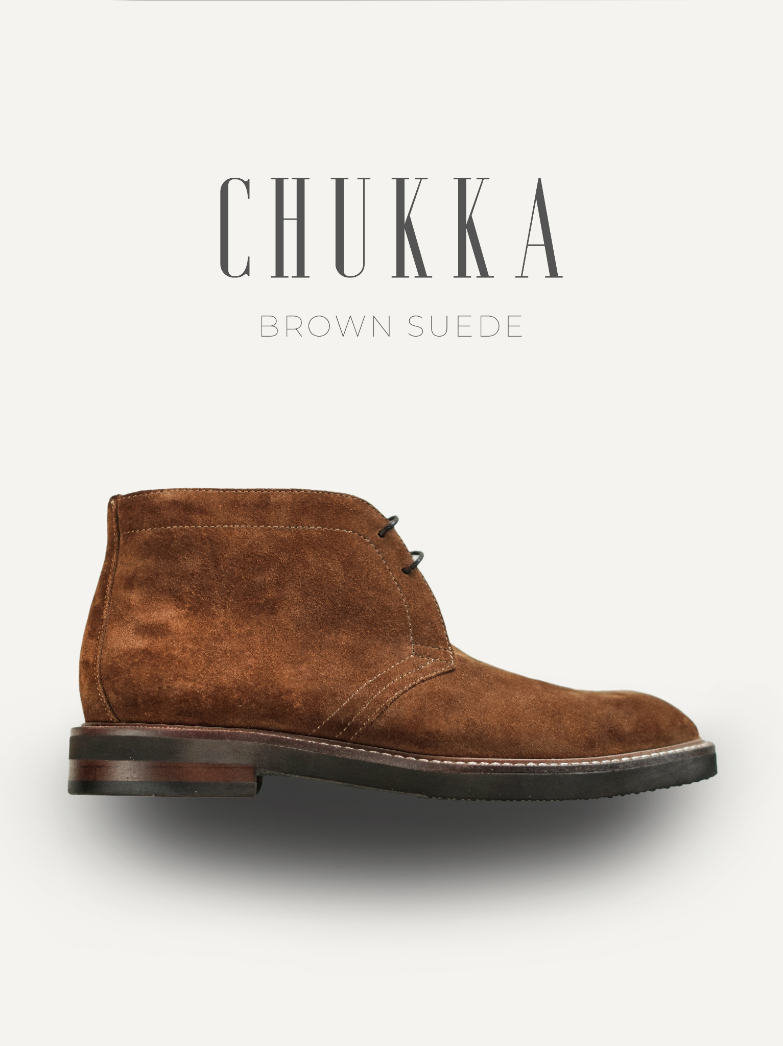 Giày nam Brown Suede Chukka