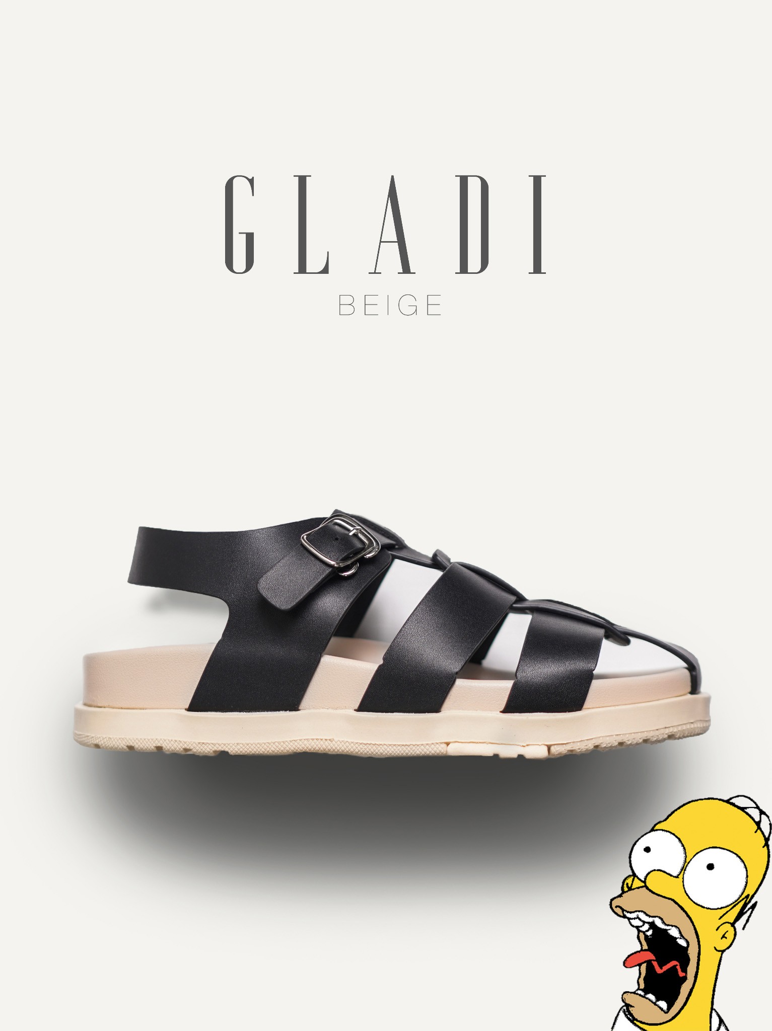 Dép nam Gladi Beige