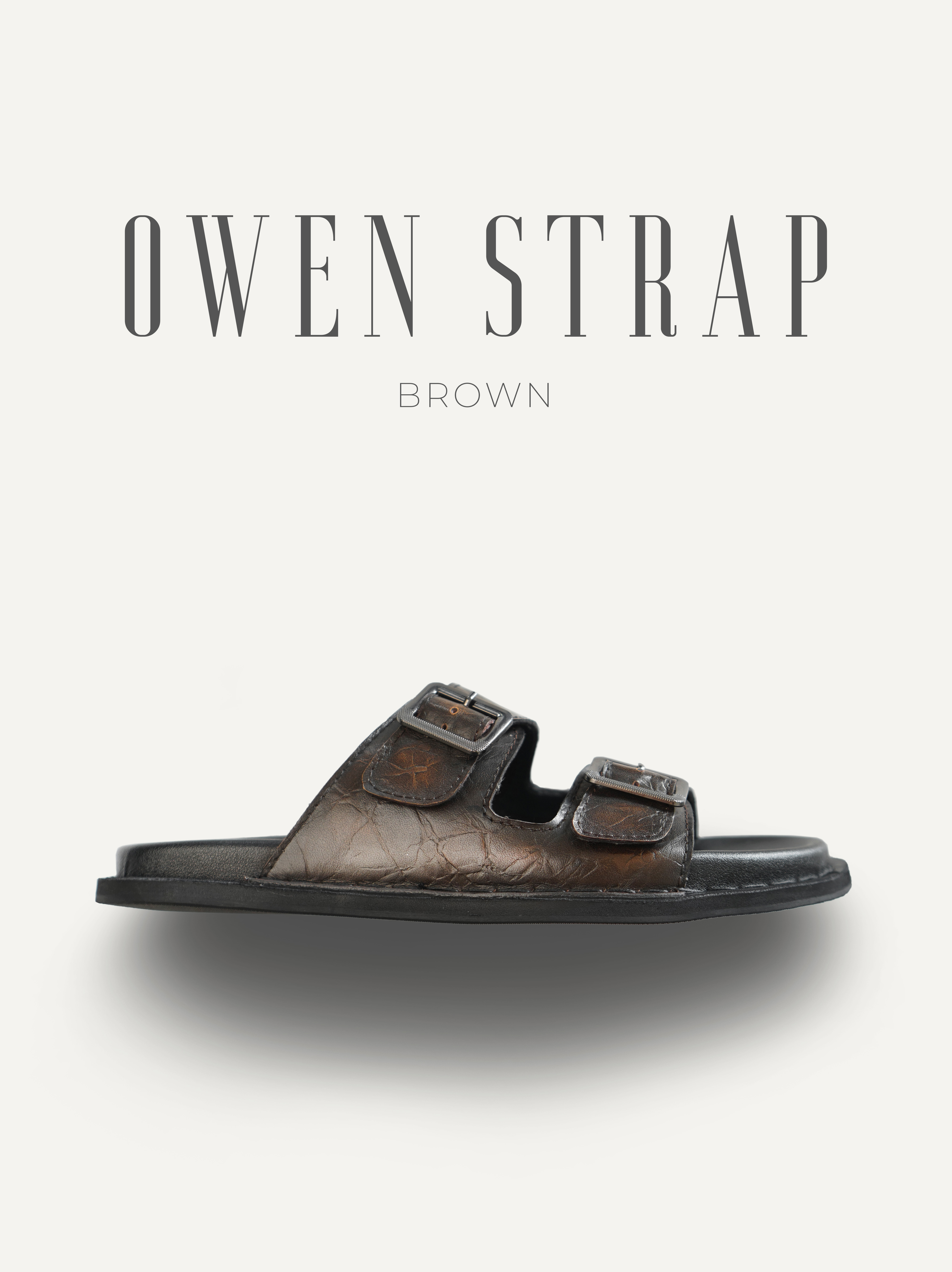 Dép nam Owen Strap Brown