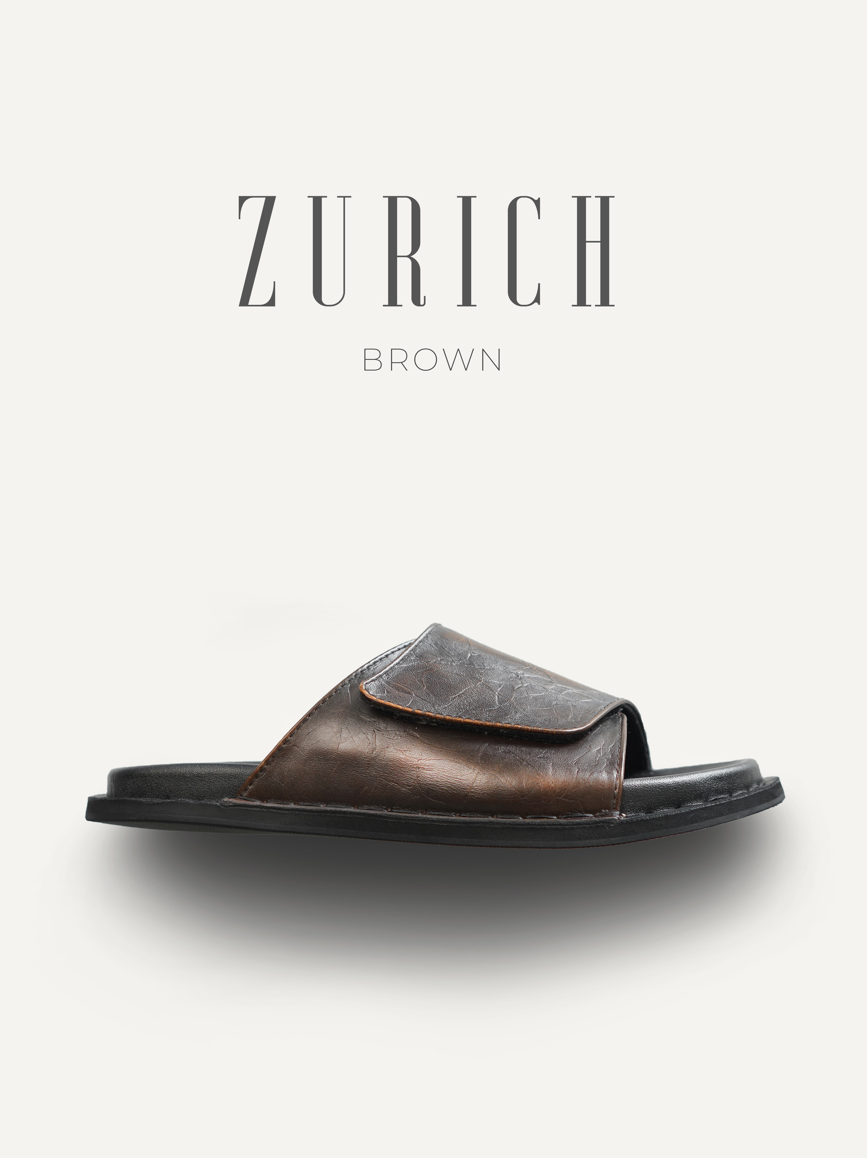 Dép nam Zurich Brown