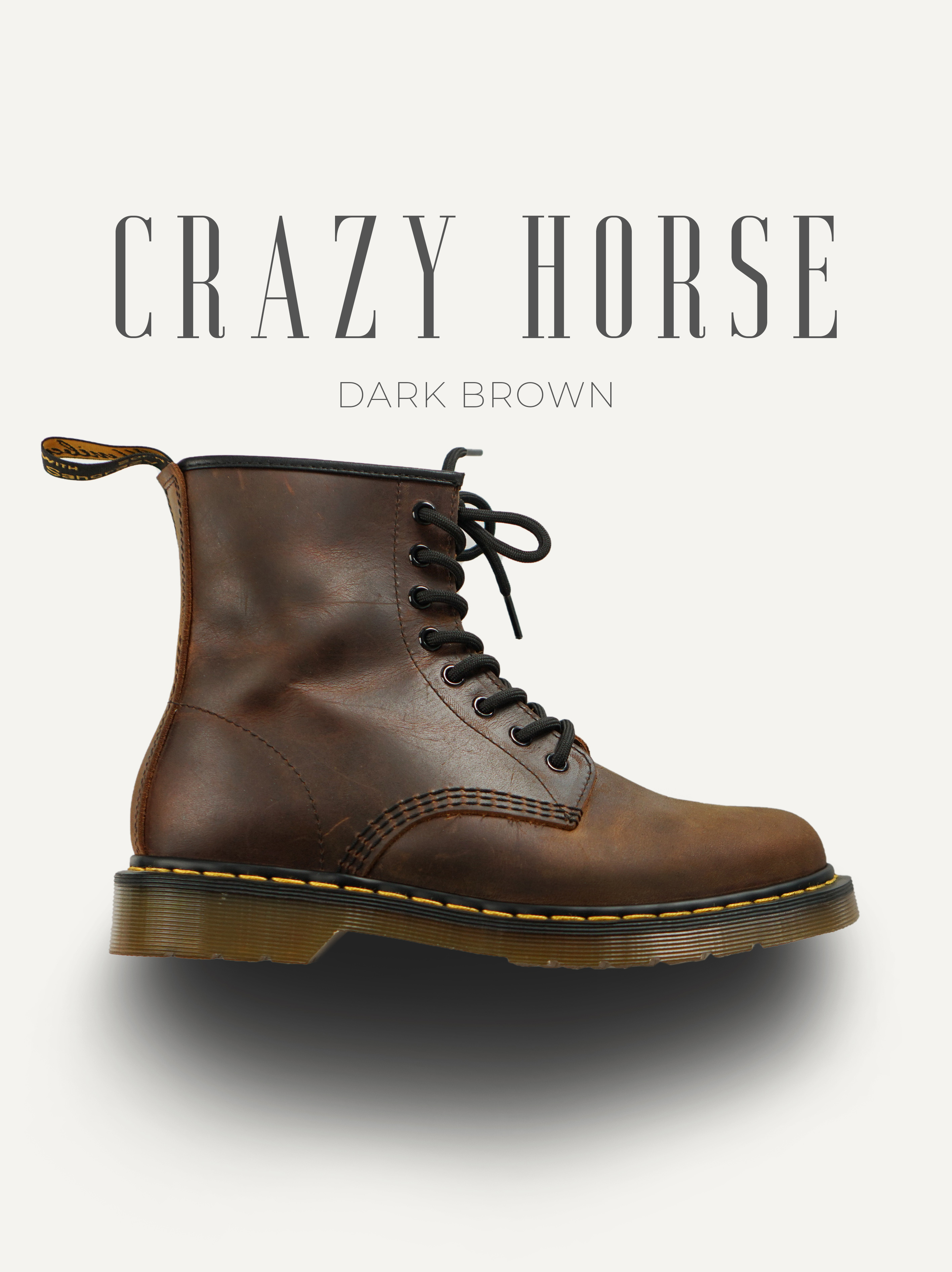 Giày nam Dr Crazy Horse - DarkBrown