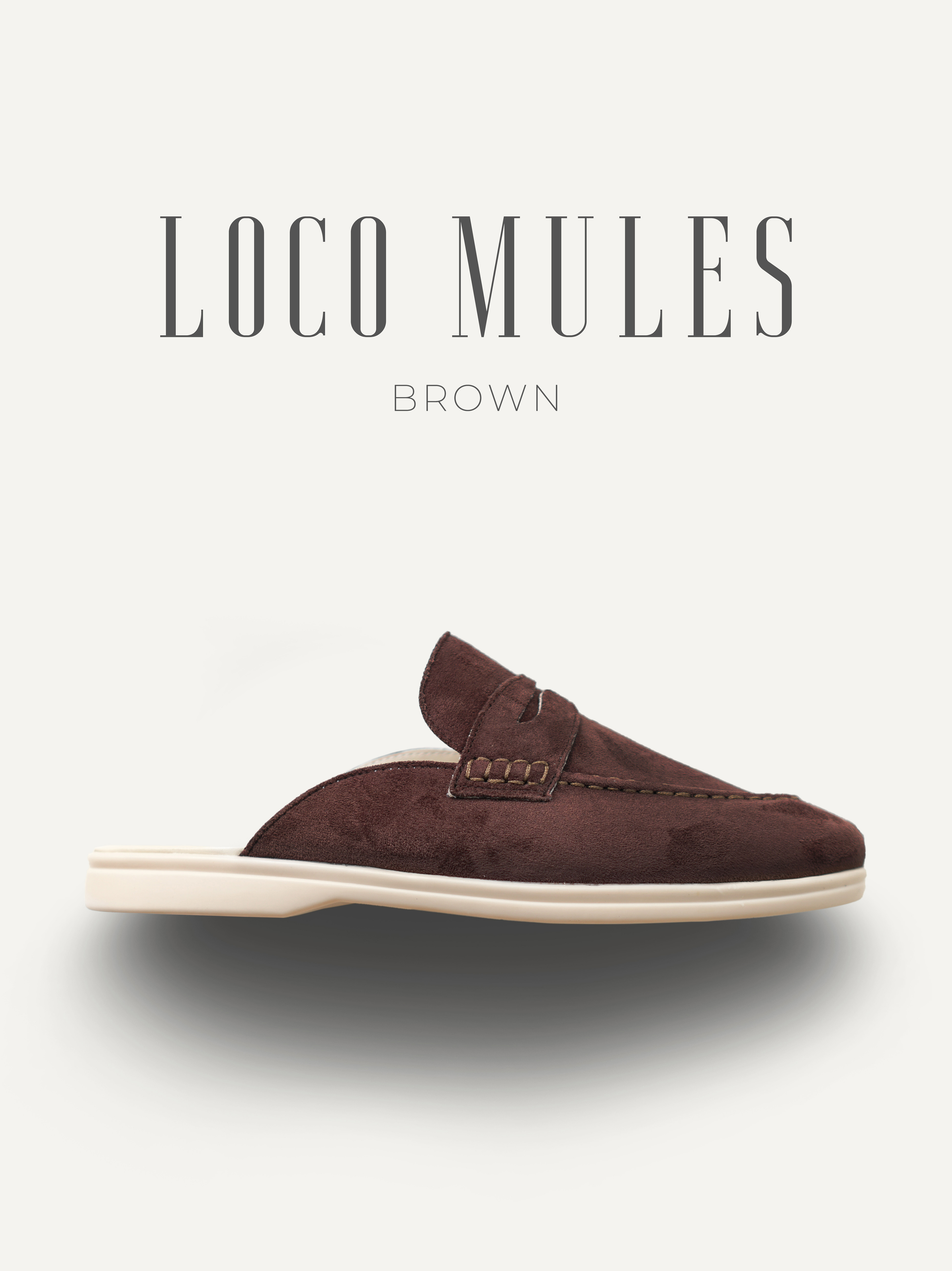 Giày nam Loco Mules Brown