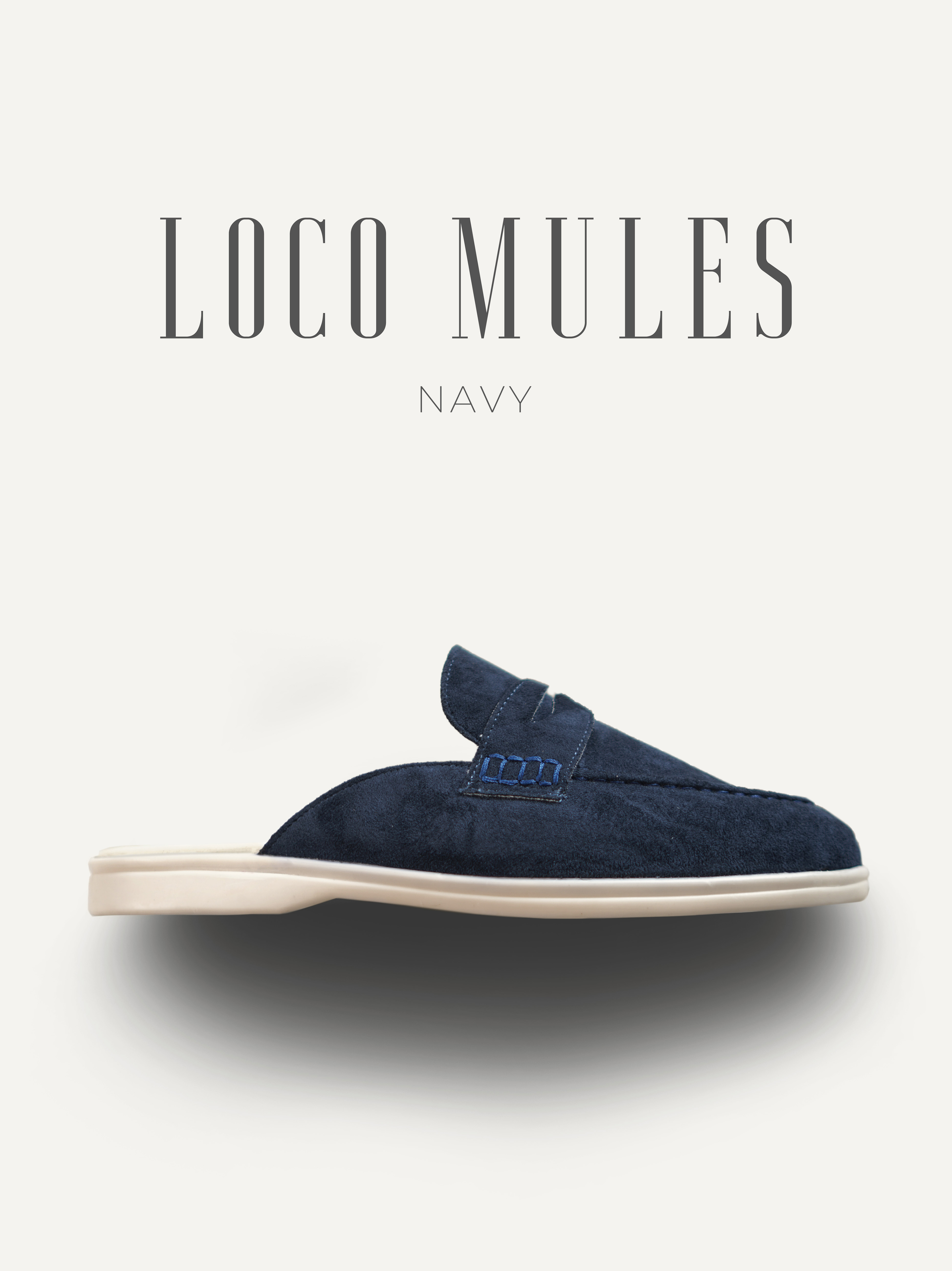 Giày nam Loco Mules Navy