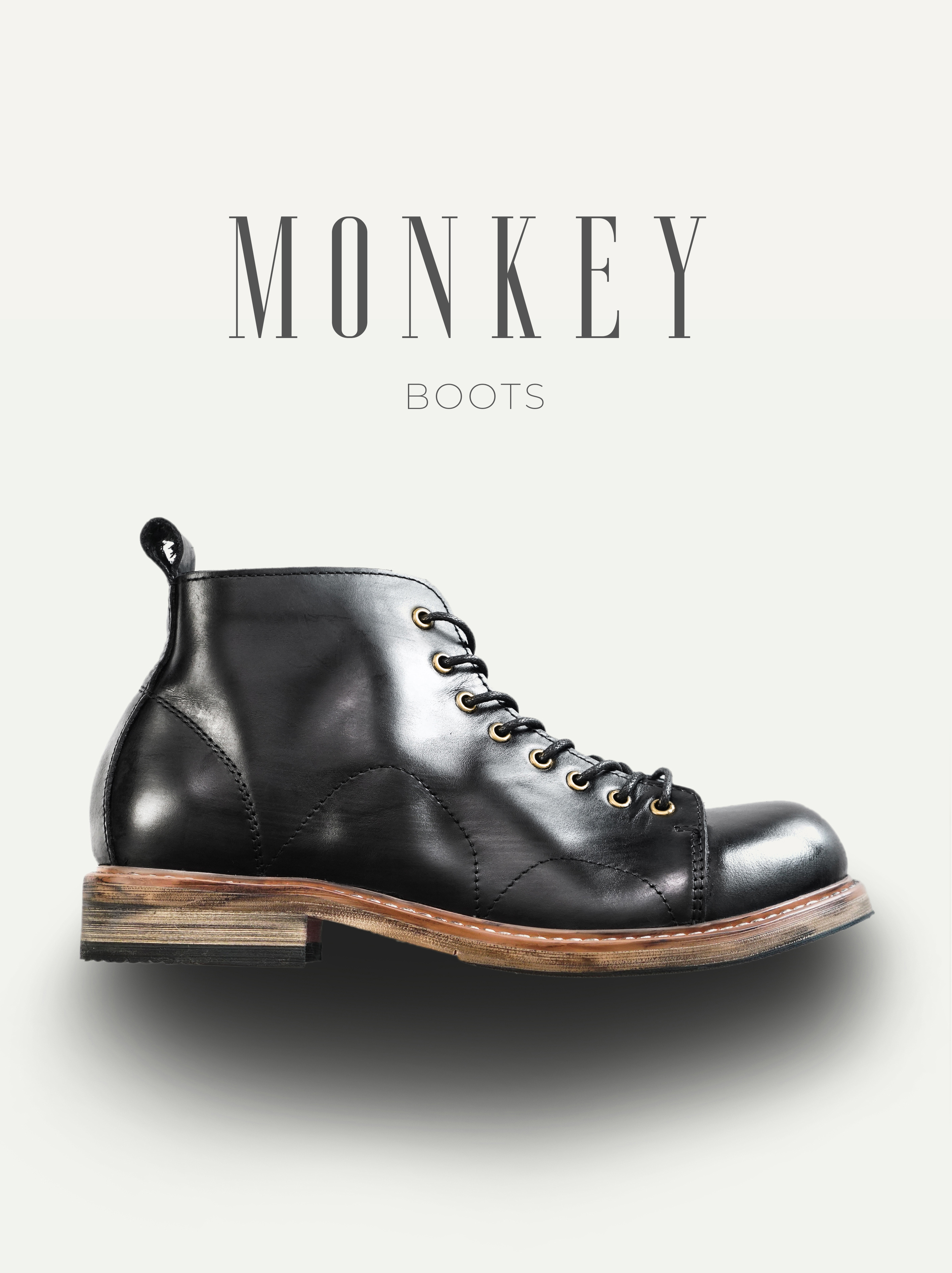 Giày nam Monkey Boot Đen