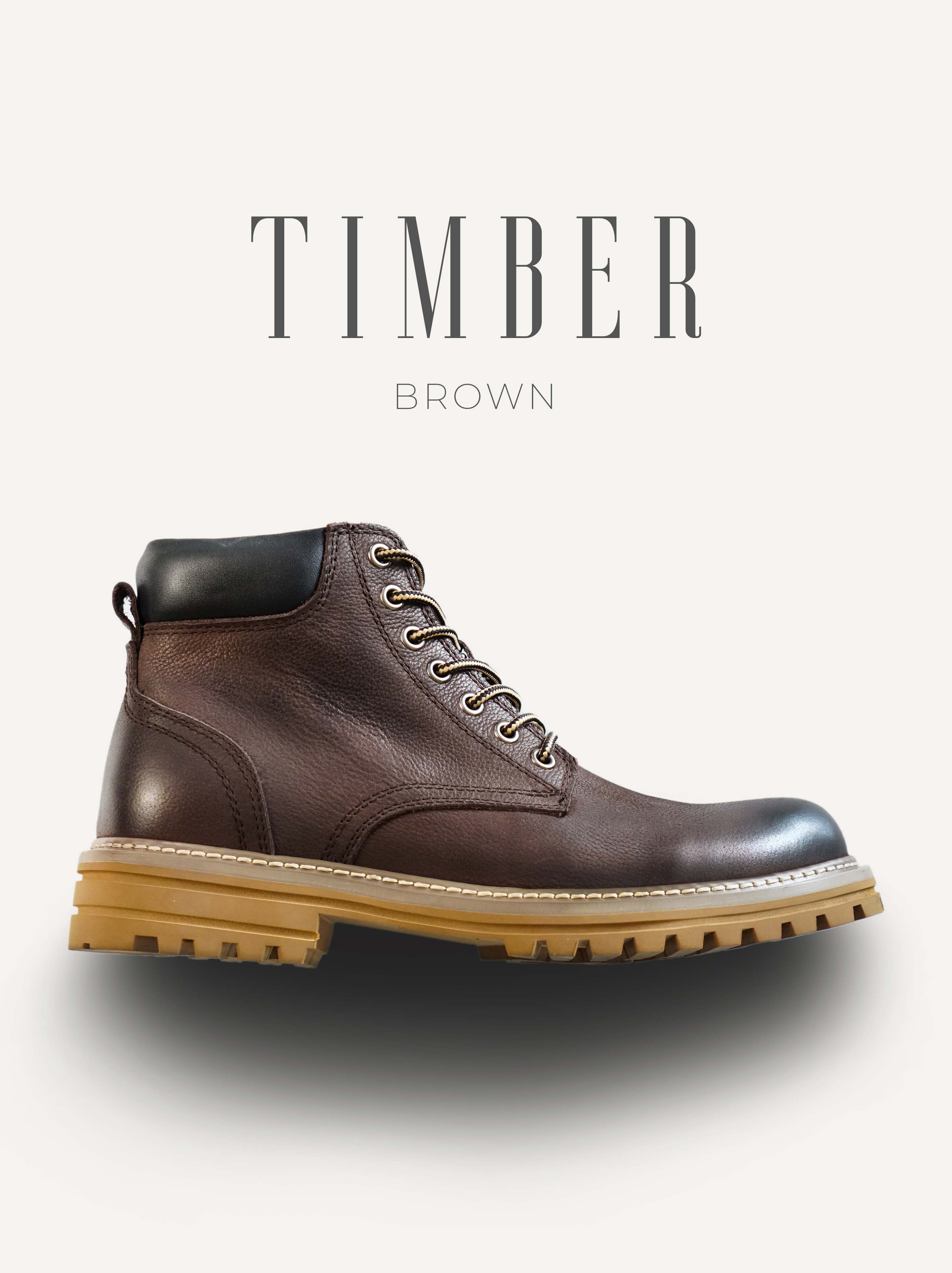 Giày nam Timber Boot Nâu