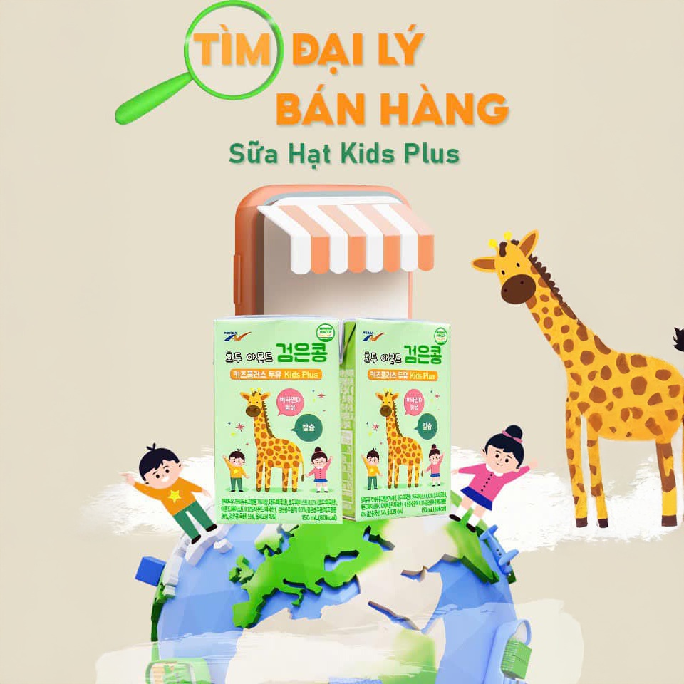 📢SỮA HẠT KIDS PLUS HÀN QUỐC: TÌM ĐẠI LÝ BÁN HÀNG TRÊN TOÀN QUỐC 📢