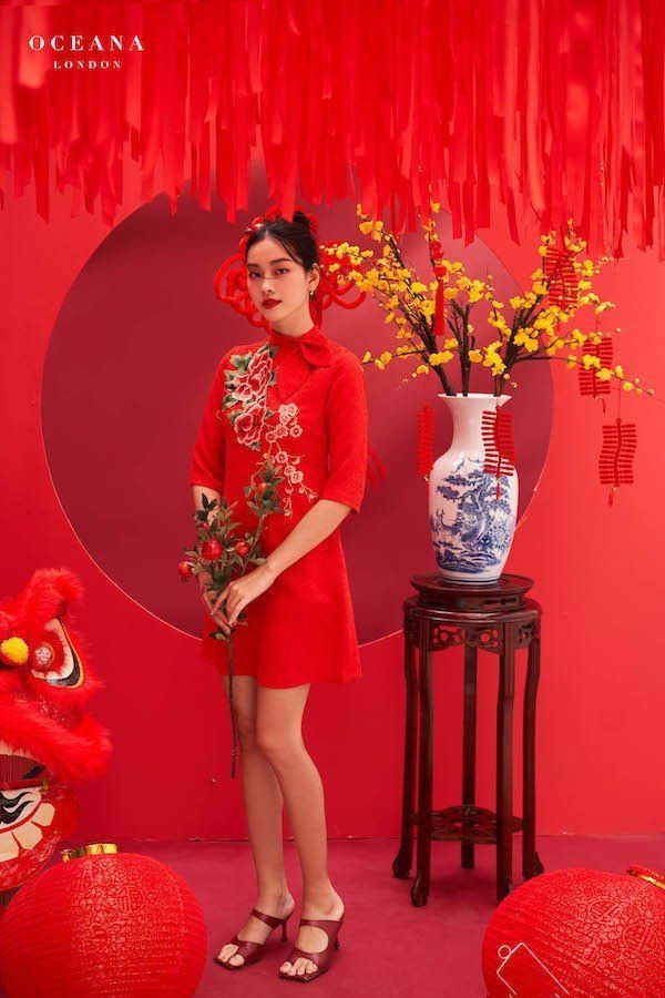 Váy Gấm Đỏ - 01