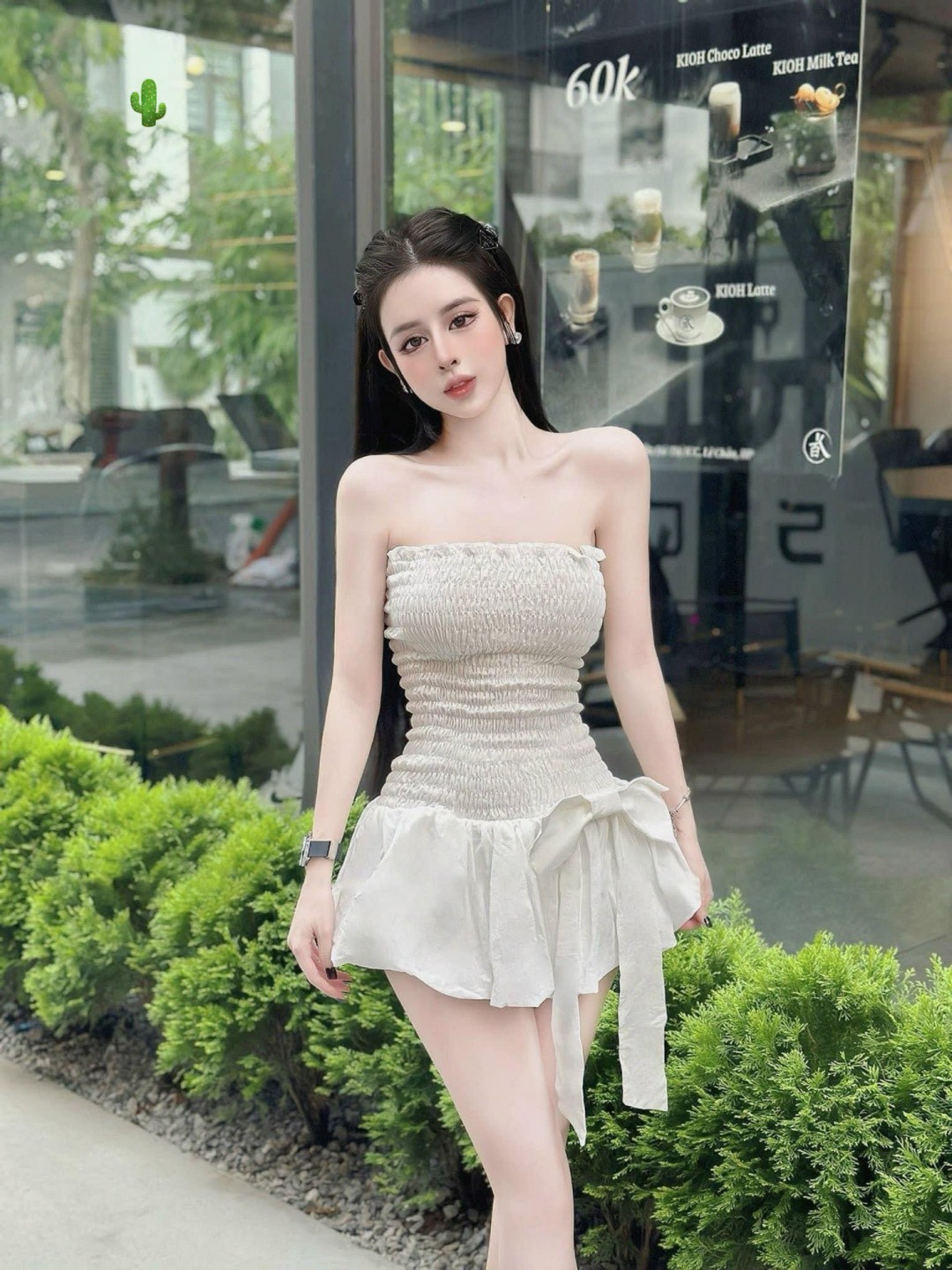 Đầm nơ xinh 230k