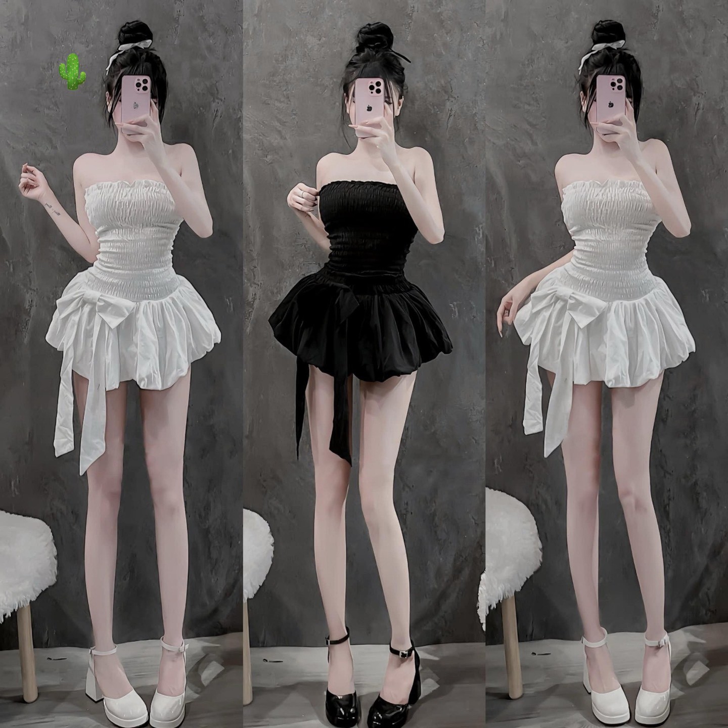 Đầm nơ xinh 230k