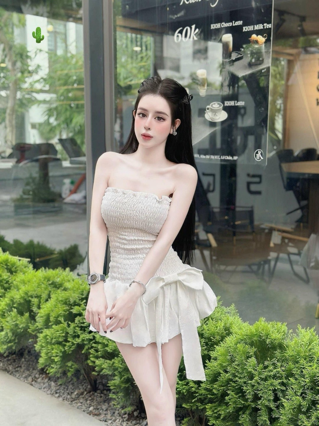 Đầm nơ xinh 230k