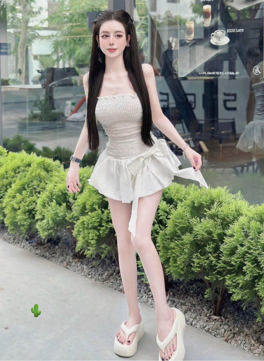 Đầm nơ xinh 230k