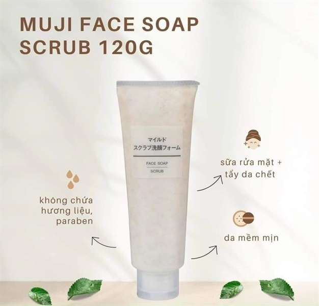 Sữa rửa mặt Muji Face Soap Nhật Bản 120g