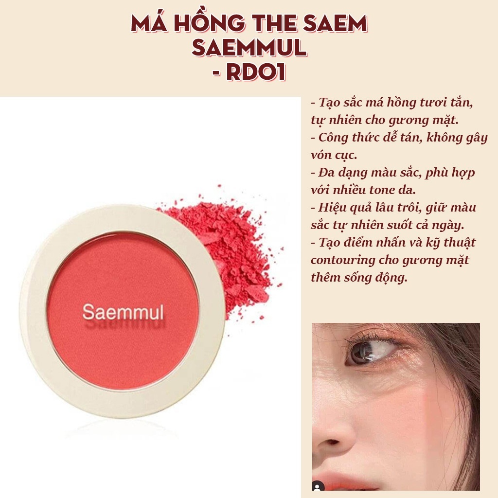 MÁ HỒNG THE SAEM RD01