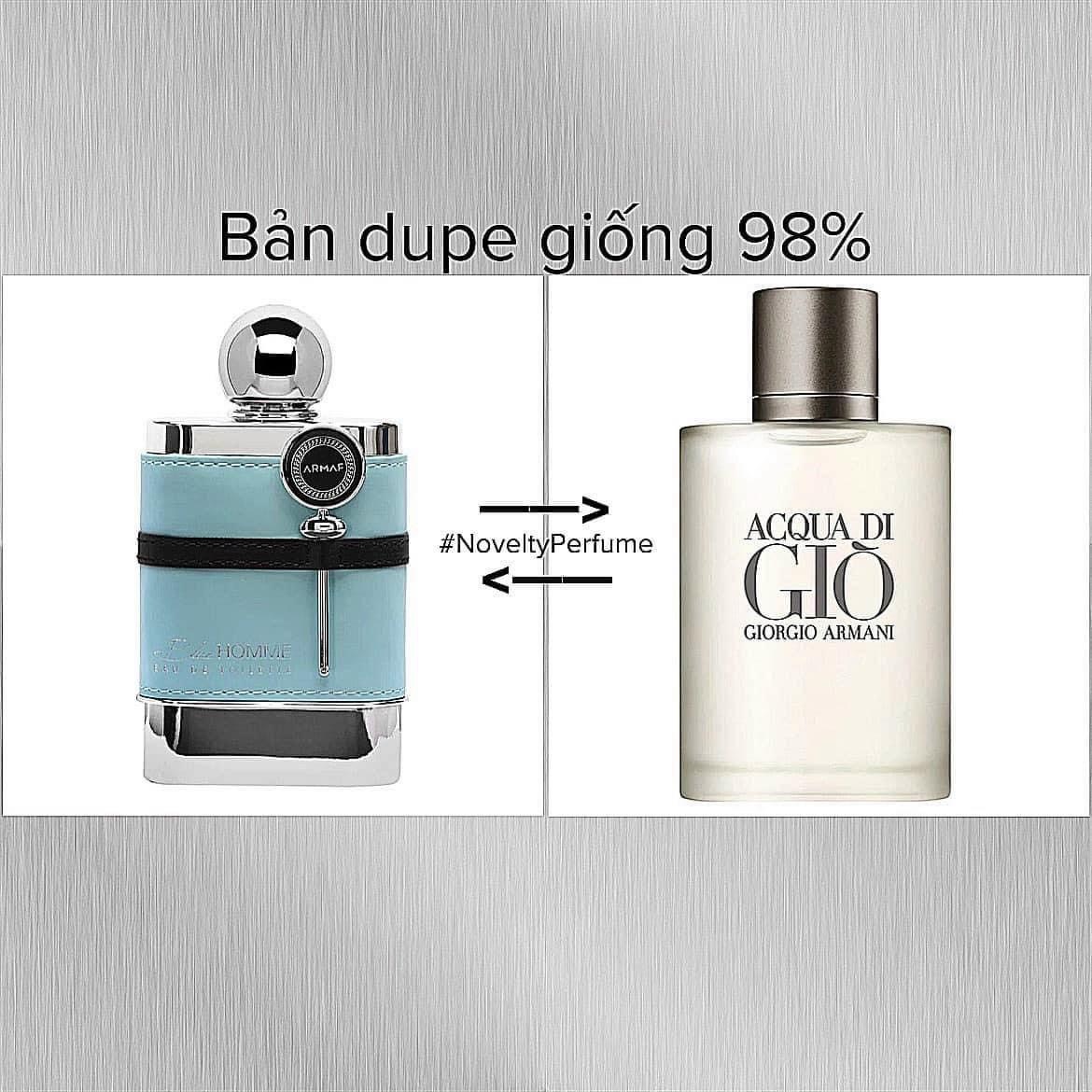 𝐀𝐫𝐦𝐚𝐟 𝐁𝐥𝐮𝐞 𝐇𝐨𝐦𝐦𝐞 𝐄𝐃𝐏 𝟏𝟎𝟎𝐦𝐥 (Bản dupe gio trắng)