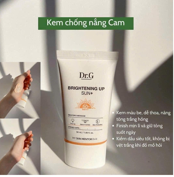 KEM CHỐNG NẮNG DR.G BRIGHTENING UP SUN SPF50+ 50ML