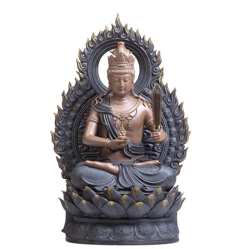 Phật Hư Không Tạng Bồ Tát (Tuổi Sửu - Dần) Đá Thạch Anh Trắng - Đá Thạch  Anh Kim Tự Tháp