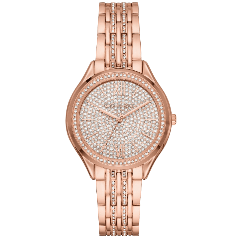 Đồng hồ Michael Kors Nữ Mindy Three-Hand Rose Gold-Tone Steel Watch MK7085 giảm giá 60%