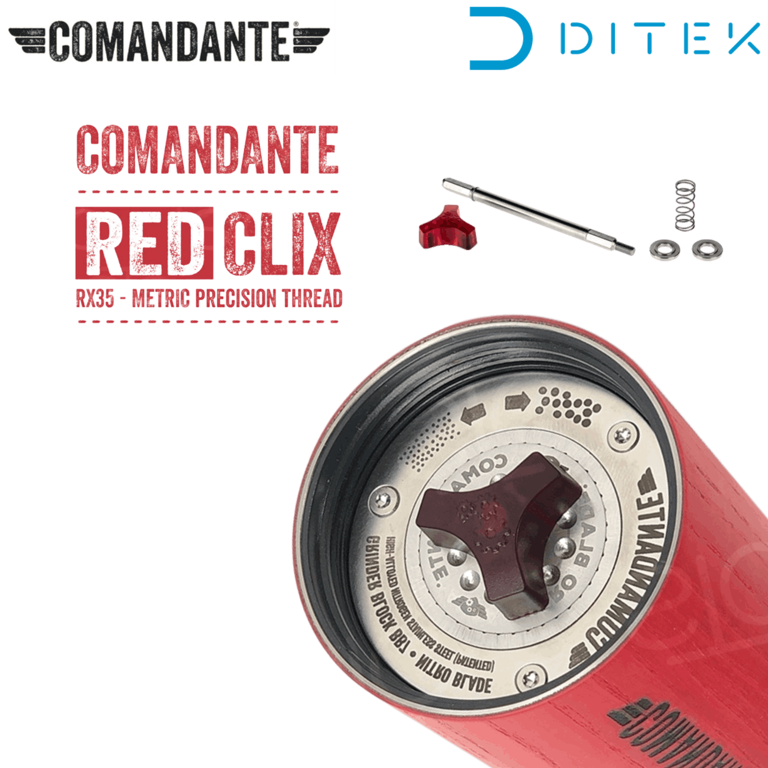 Trục xay cà phê Comandante RedClix RX35