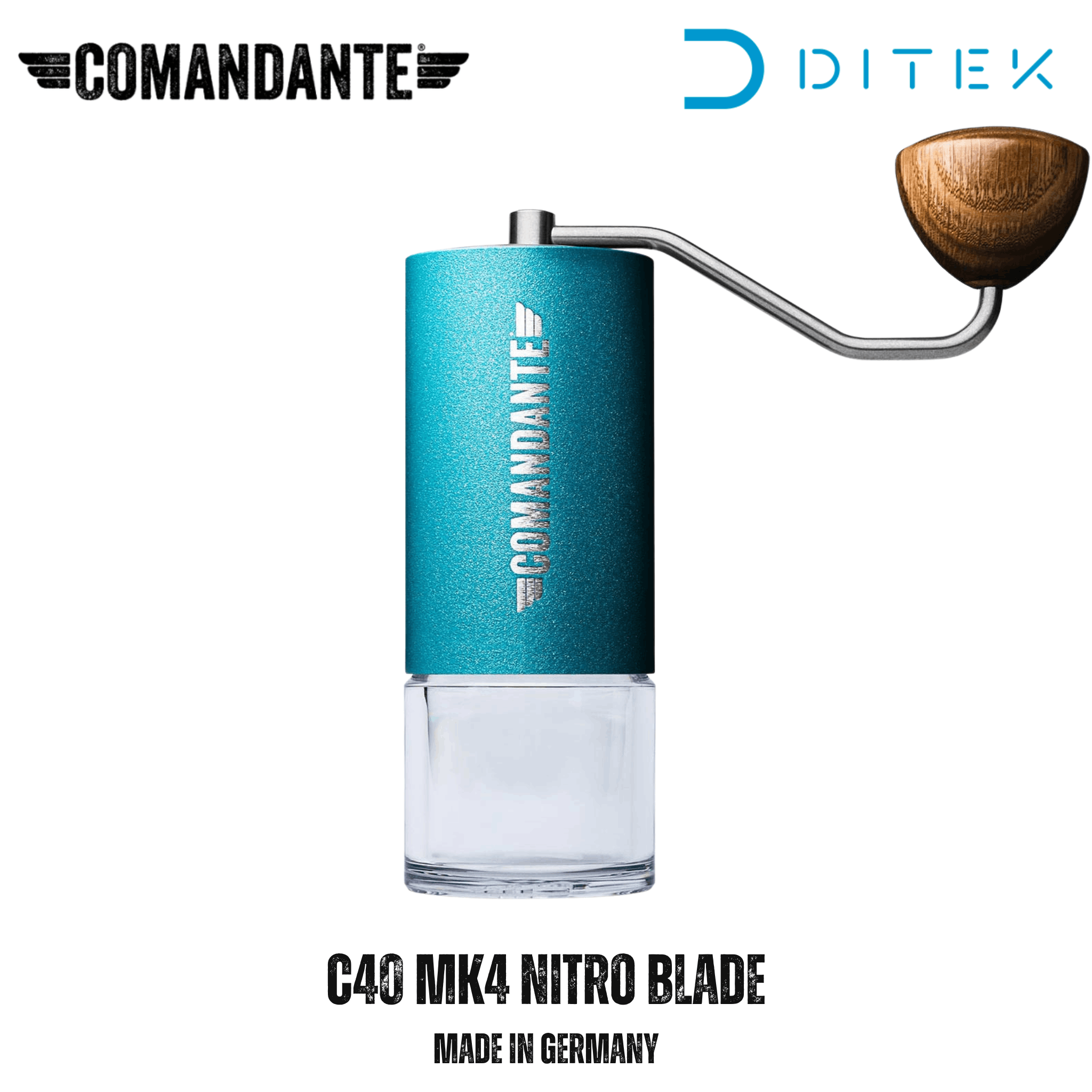 Cối Xay Cà Phê Comandante C40 MK4 Nitro Blade ALPINE LAGOON - Made in Germany