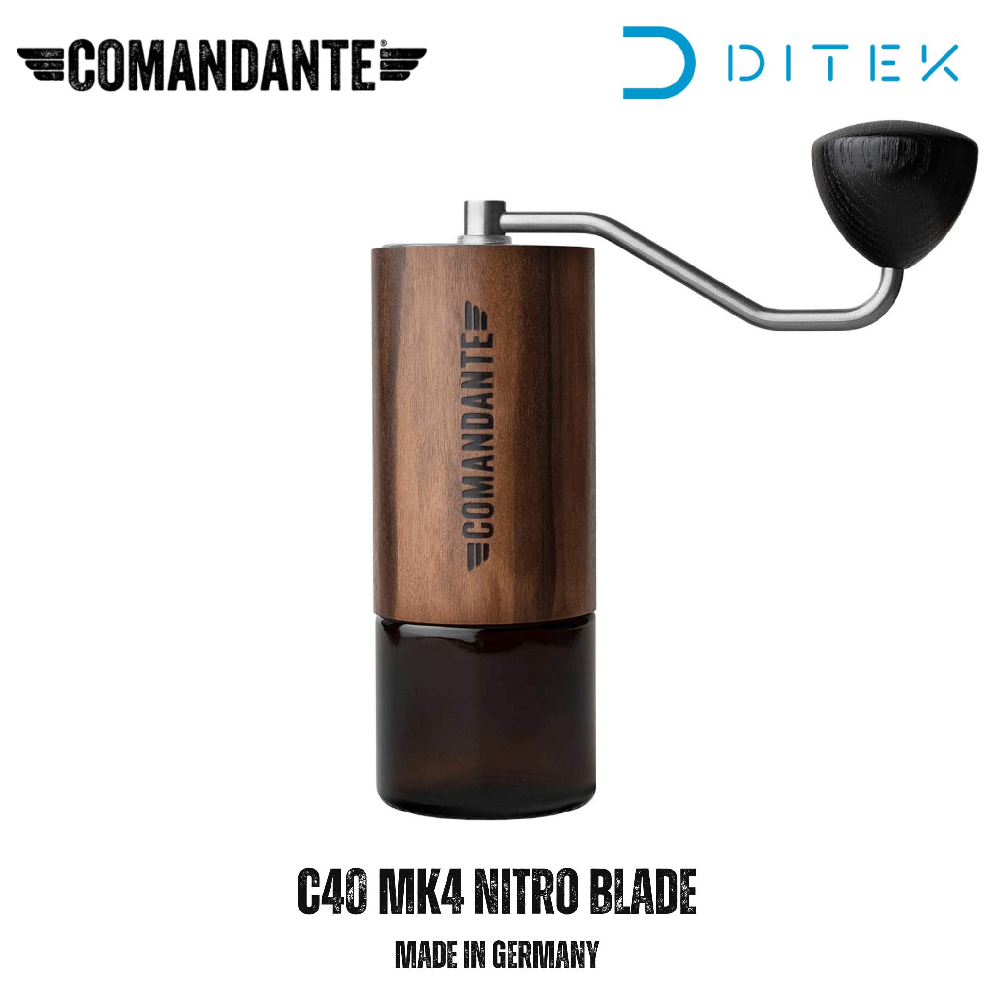 Cối Xay Cà Phê Comandante C40 MK4 Nitro Blade LIQUID AMBER - Made in Germany