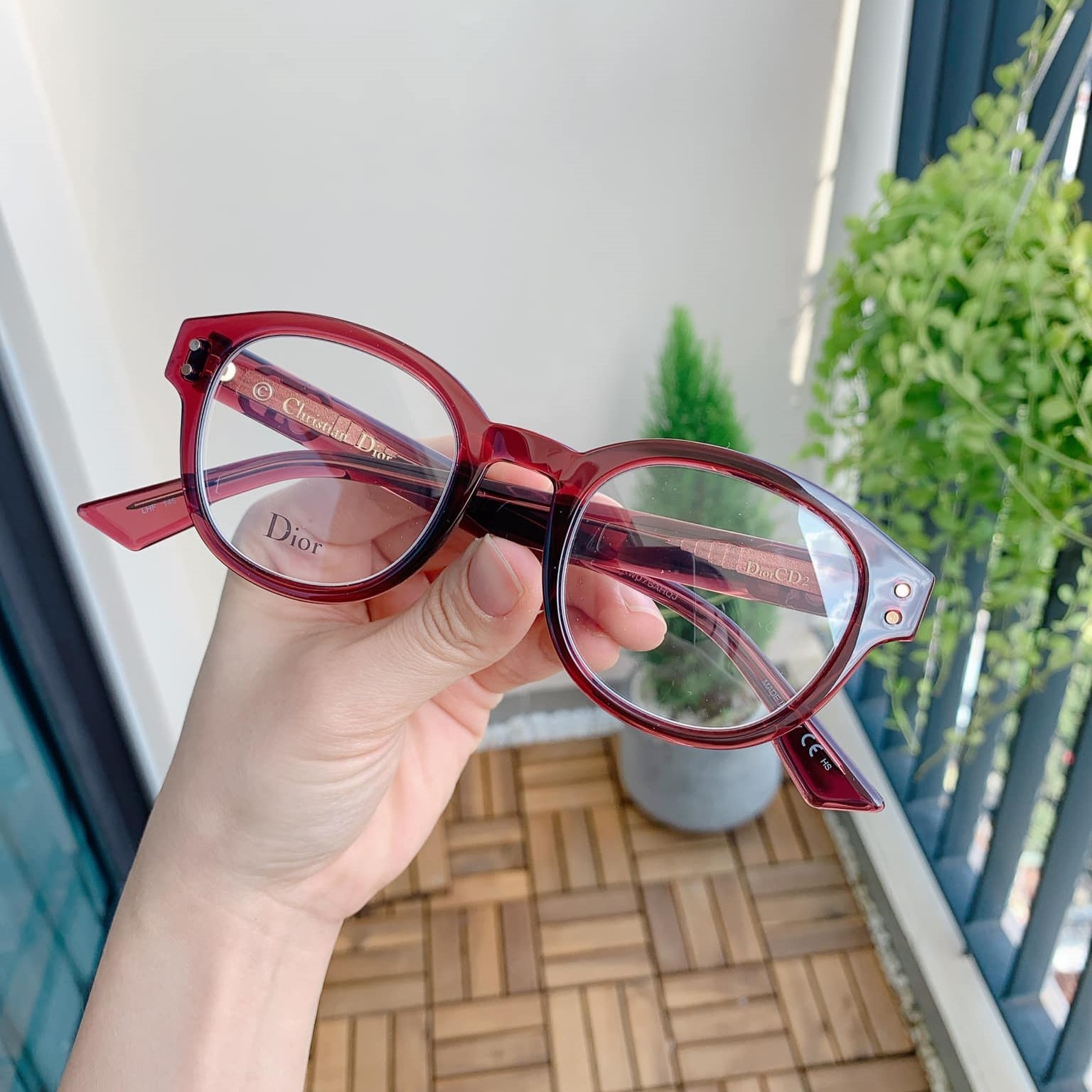 Kính DIOR Demo Oval Ladies Eyeglasses DIORCD2 0LHF 46