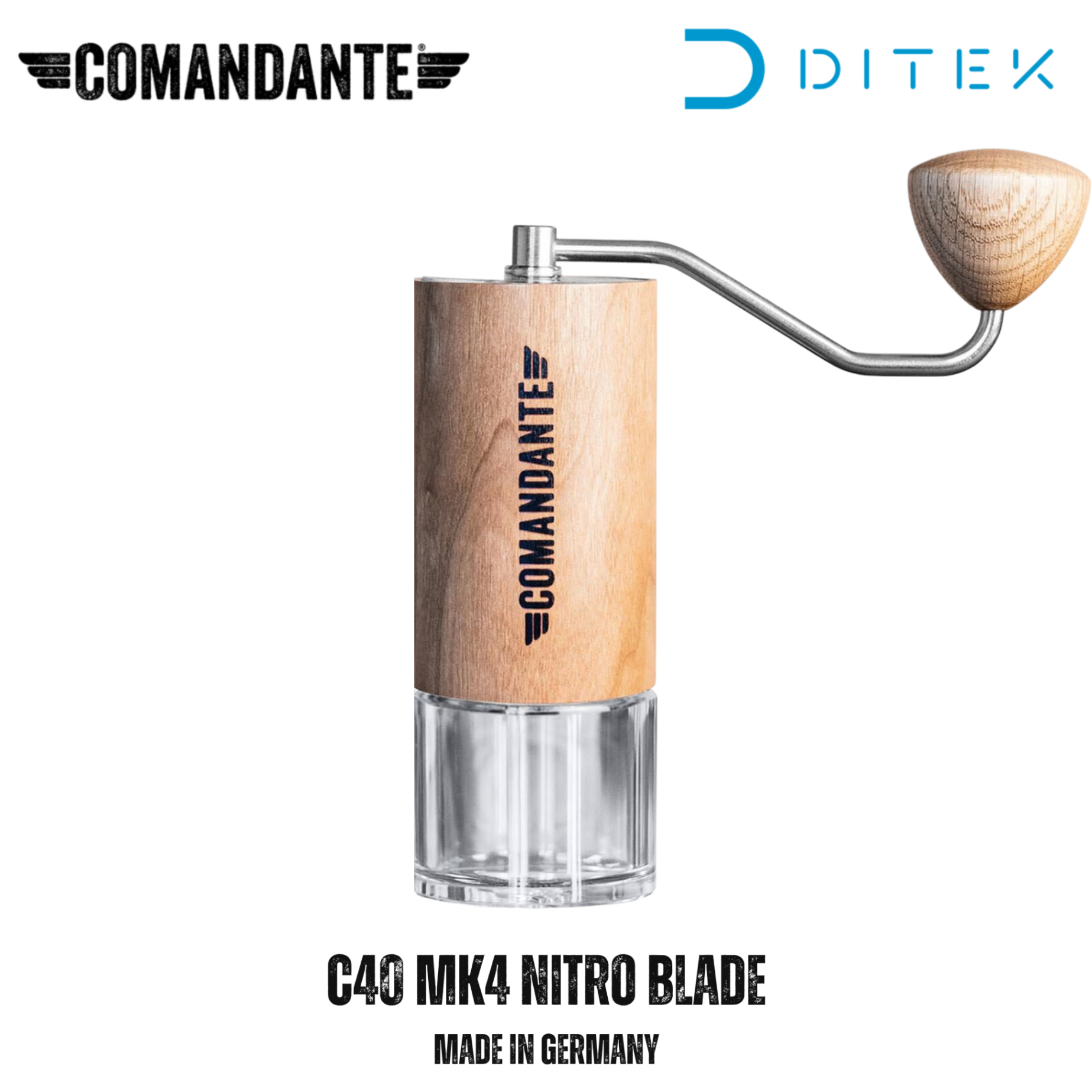 Cối Xay Cà Phê Comandante C40 MK4 Nitro Blade AMERICAN CHERRY - Made in Germany