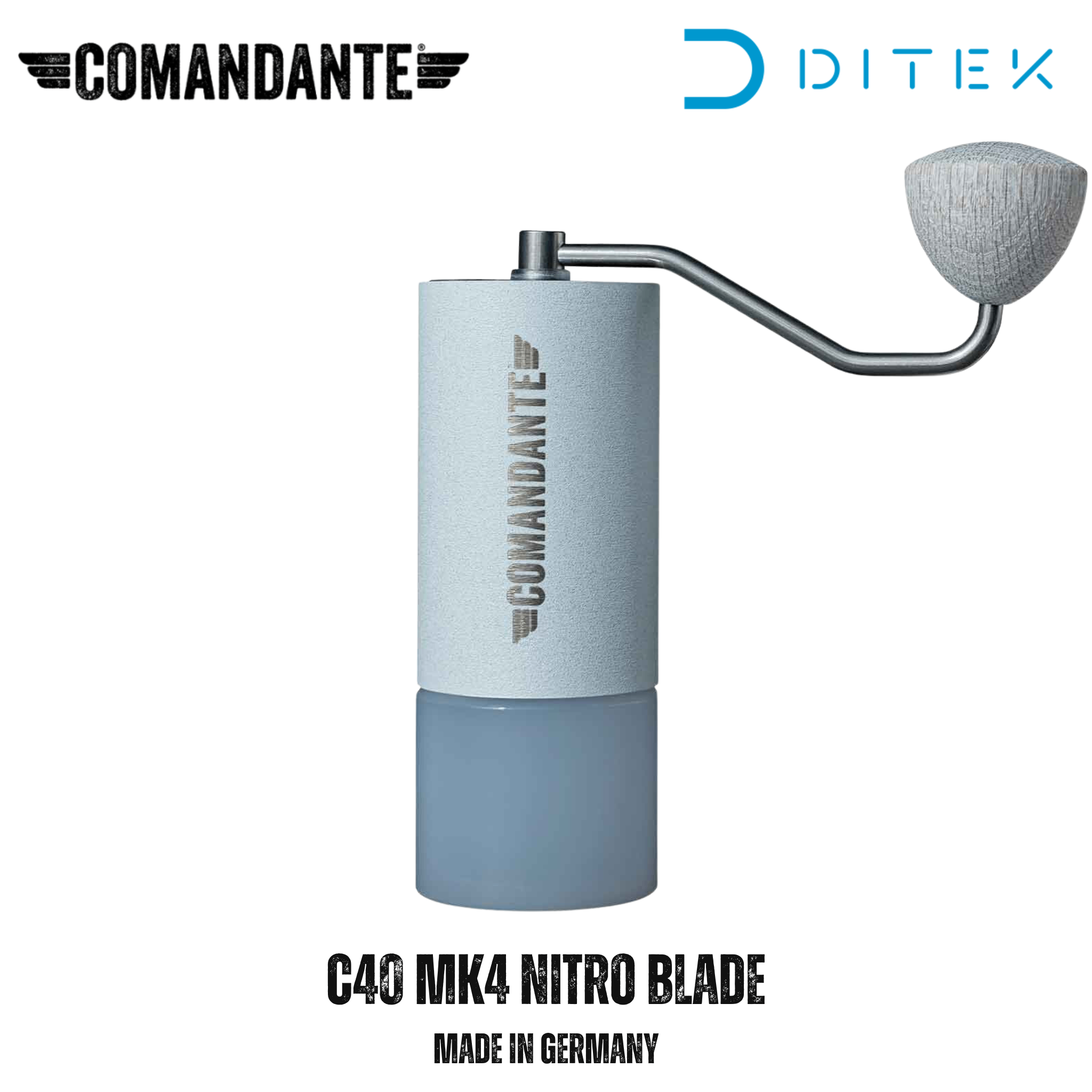 Cối Xay Cà Phê Comandante C40 MK4 Nitro Blade SNOW WHITE - Made in Germany