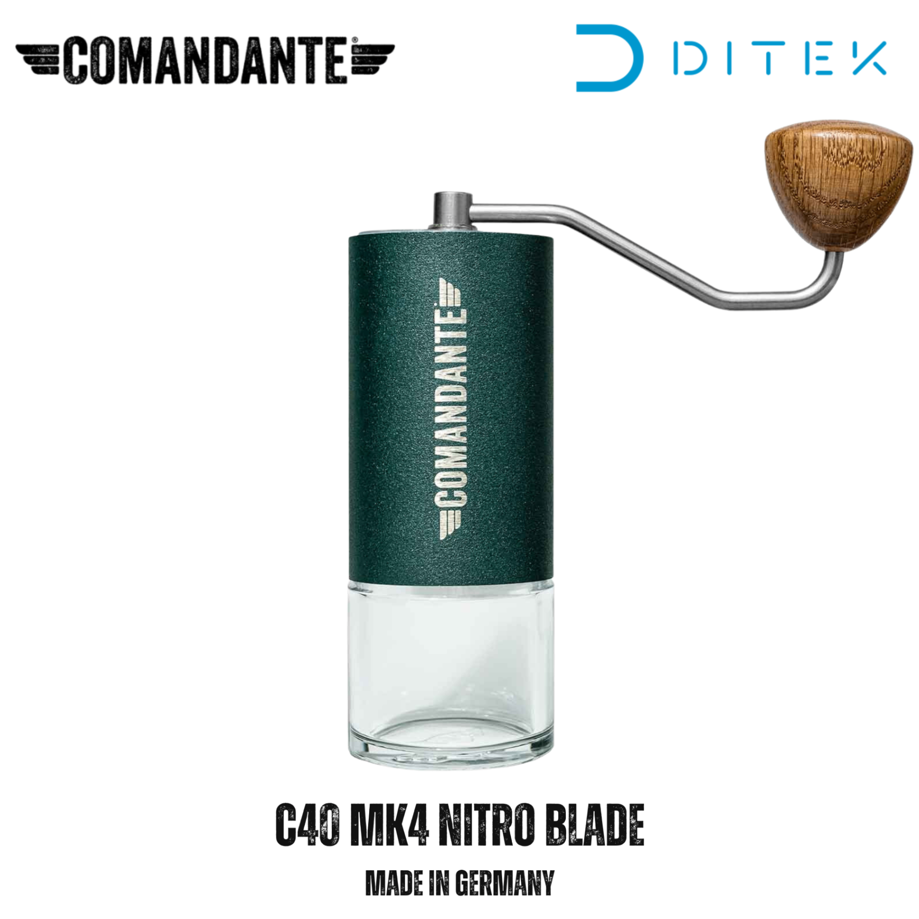 Cối Xay Cà Phê Comandante C40 MK4 Nitro Blade RACING GREEN - Made in Germany