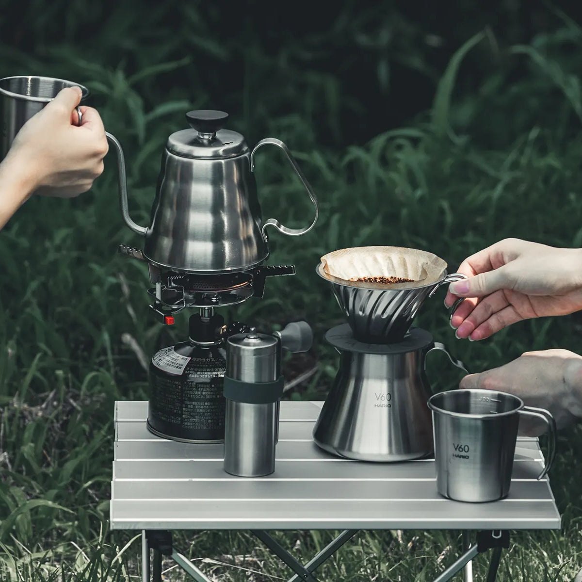 Phễu cà phê HARIO V60 Metal Sliver