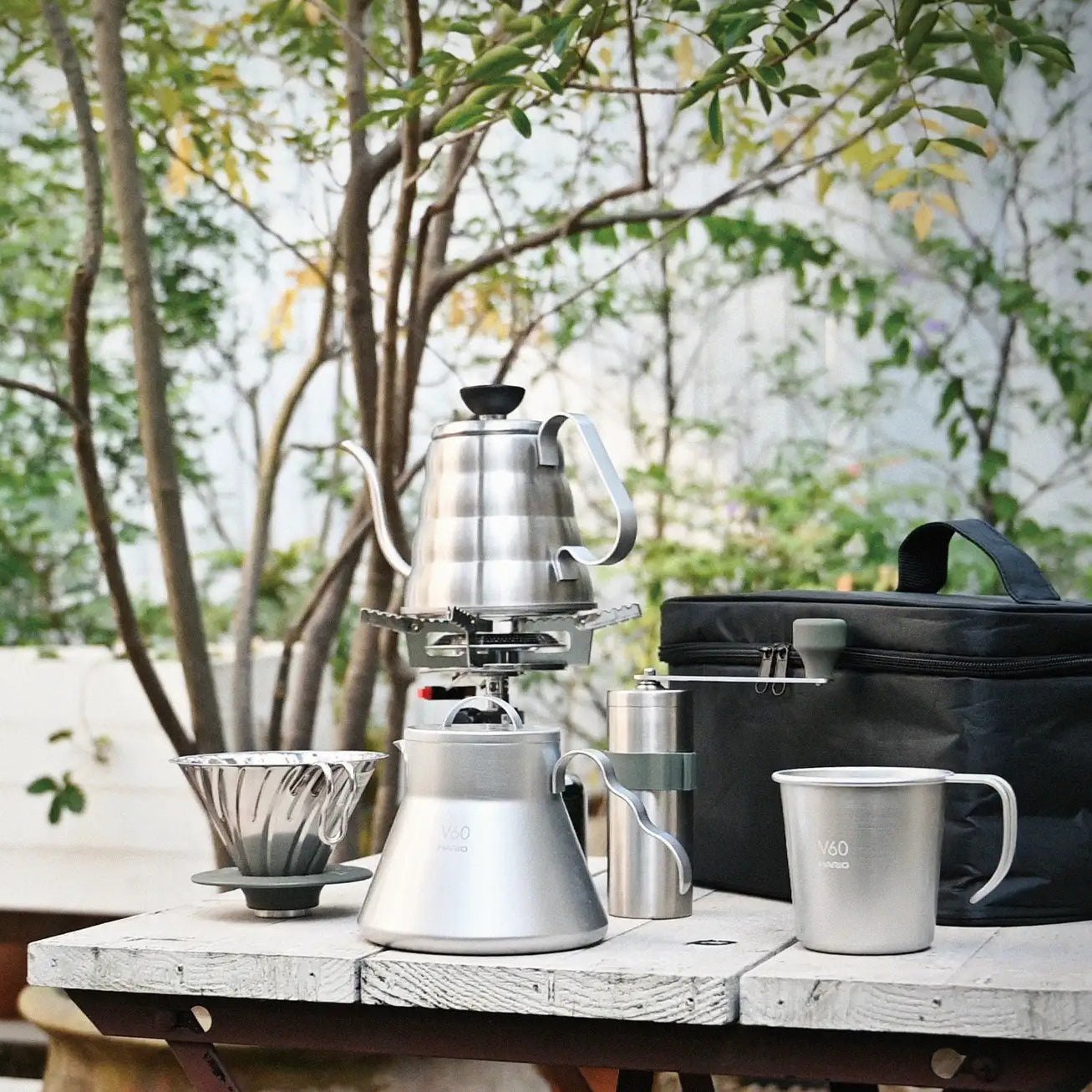 Phễu cà phê HARIO V60 Metal Sliver