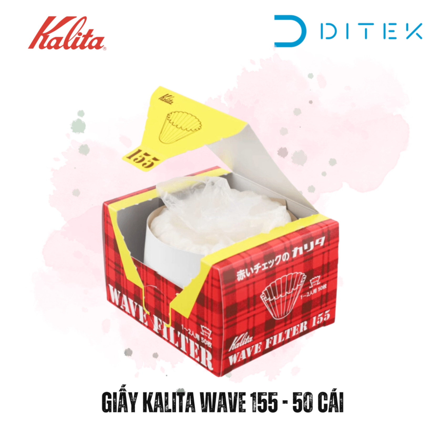 Giấy lọc cà phê Kalita Wave 155 - Hộp 50 Tờ