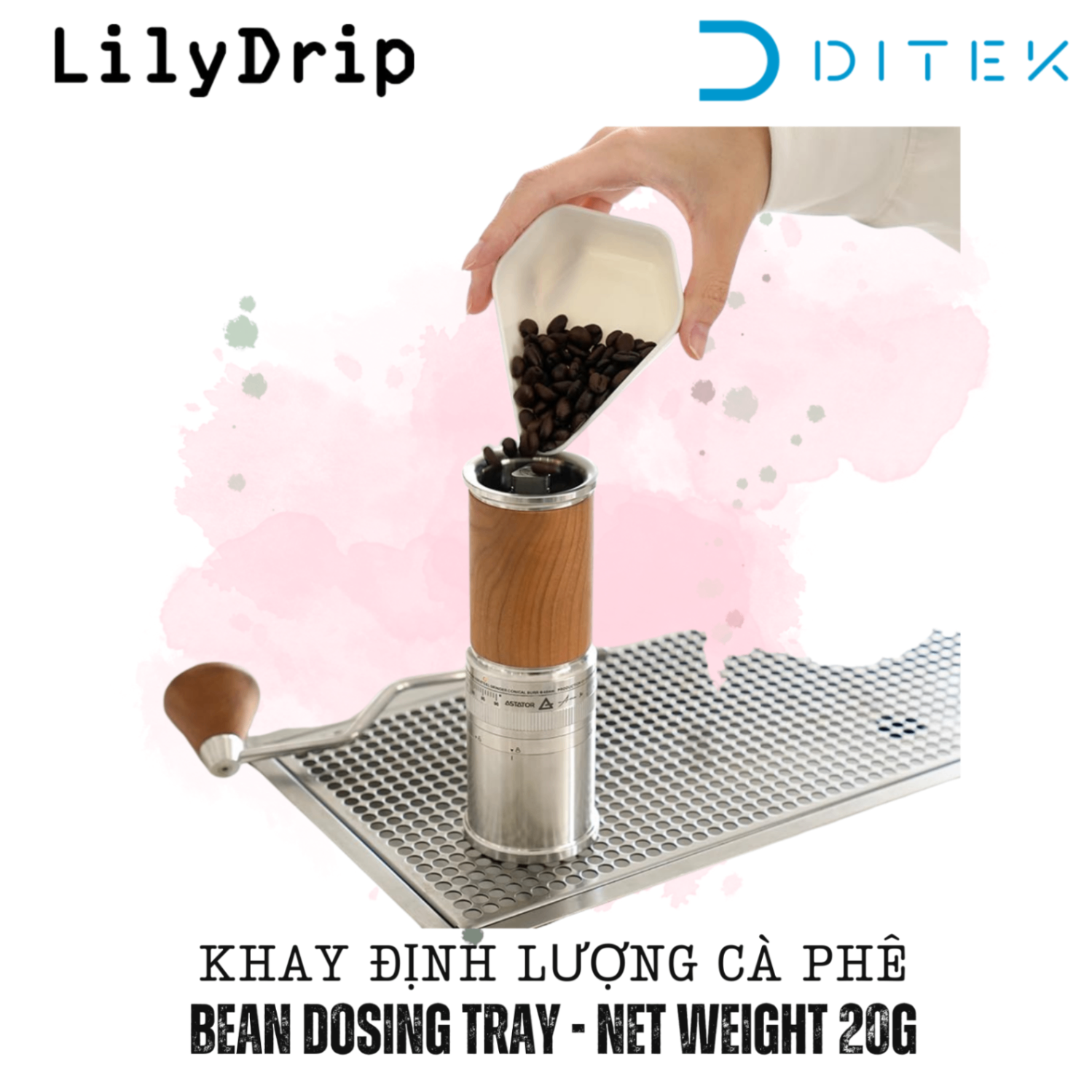 Khay định lượng hạt cà phê trà - Phụ kiện cân và chia khẩu phần chính xác để pha cà espresso LilyDrip Bean Dosing Tray